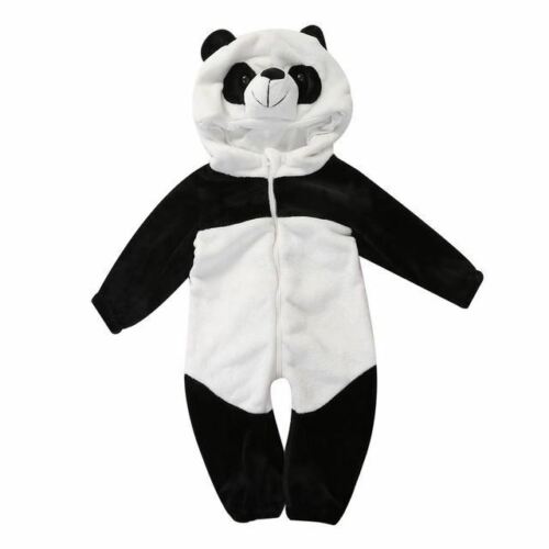 2017 Hot Winter Kids cotton Clothes Newborn Baby Boys Girls Panda One Piece Long
