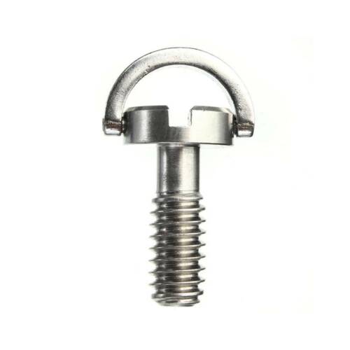 1*1/4&#034; D-Ring Screw Stainless Steel For Camera Tripod Quick Release Plate Long