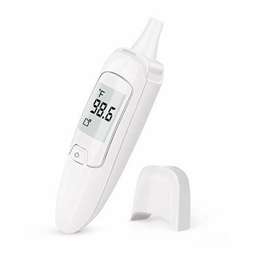 Digital Forehead Ear Thermometer Fever Alarm Infrared Baby Kids Body Temp Adult