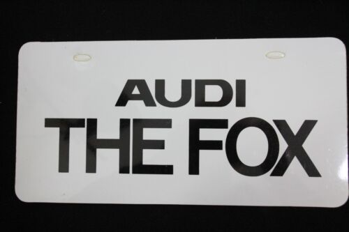 Details about   Audi THE FOX  car dealer plate 