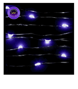 20 Micro LED UV Blacklight Waterproof String Light eBay