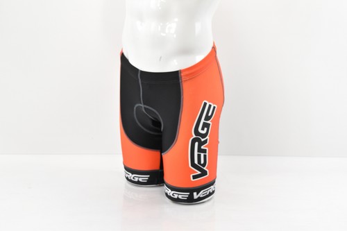 Verge Men/'s Elite EU Cycling Short Black//Orange Red Small New
