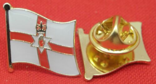 Northern Ireland Country Flag Lapel Hat Cap Tie Pin Badge Red Hand of Ulster 
