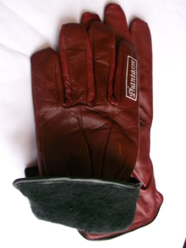 T Phantasm Burgundy Leather Custom Chopper Motorcycle Summer Gloves Size M 