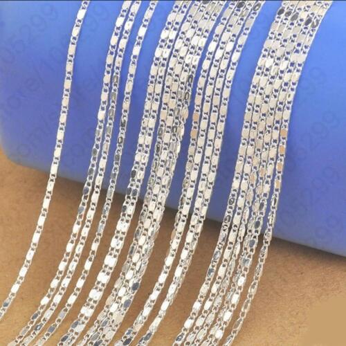 1PCS 16-30inch jewelry 925 Silver SMOOTH Chain Necklace For Pendant Wholesale 
