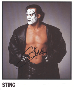 Sting Autograph Pre Print Wrestling Photo 8x6 Inch Narcissist WCW Wrestler