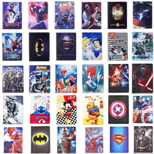 Lector de libros electrónicos y tablet de cuero sintético de superhéroe plegable Folio casos Folios