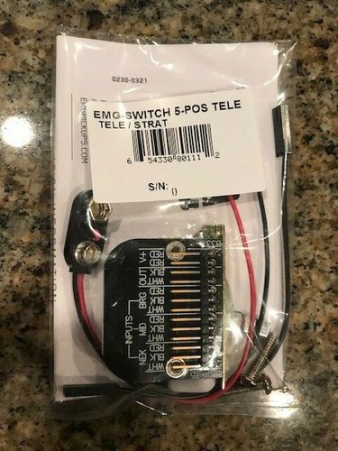 EMG 5 POS TELE THIN LINE SWITCH 5 POSITION TELECASTER 3 PICKUP SELECTOR B337