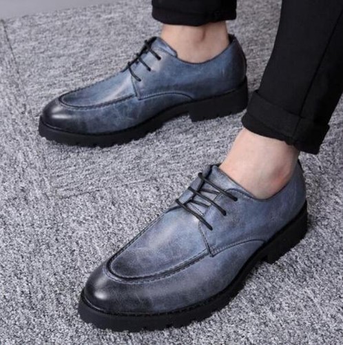 Fashion Men/'s Cuban Heel Dress formal Pointed toe Oxfords lace up Casual shoes