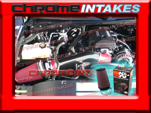 99-06 07 SILVERADO//SIERRA//YUKON//AVALANCHE 1500 2500 3500 COLD AIR INTAKE RED+K/&N