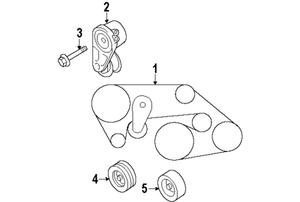 NISSAN GT-R CBA DBA VR38DETT R35 GENUINE FAN BELT SERPENTINE BELT 11720-JF00A