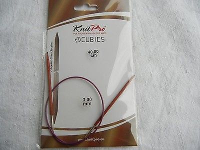 3.0-8.0 mm KnitPro Symfonie Rose Cubics Rundstrick aiguilles 40-150 cm