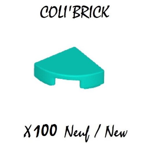 Plaque Tile Round 1x1 Quarter Lego 25269 NEUF Dark Turquoise
