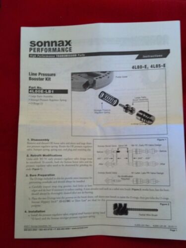 Sonnax 4L80E/4L85E Boost Valve w/ O-Rings And Pressure Spring All Years 