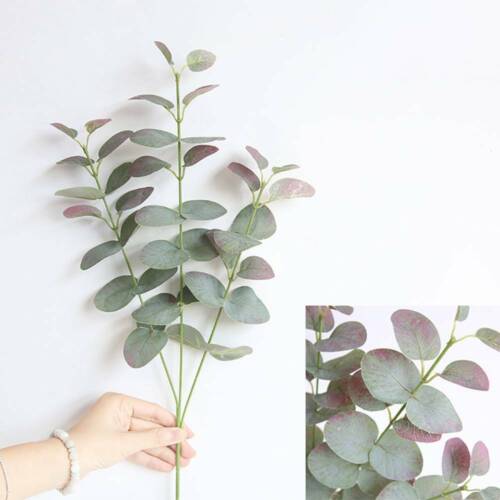 Artificial Fake Leaf Green Plant Eucalyptus Nordic Home Silk Flowers  Decor UK