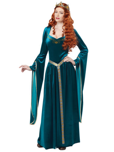 Lady Guinevere Renaissance Medieval Queen Game of Thrones Blue Womens Costume