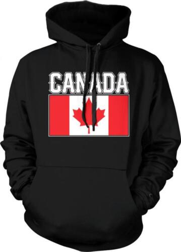 Canada Text Flag Maple Leaf Canadian Pride Fierté Canadienne Hoodie Pullover