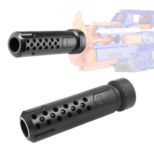 Tactical Silencer Barrel Extension Attachment Black for Nerf MOD Modify Toy 