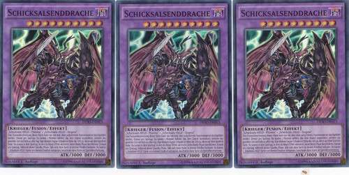 Auflage Super Rare DESO-DE013 3x Schicksalsenddrache 1