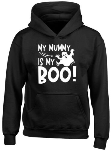 My Mummy is my Boo Boys Girls Kids Halloween Childrens Hooded Top Hoodie