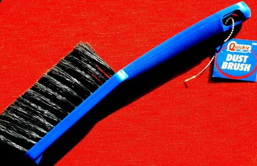 Quickie Dust Brush Broom Poly Fibers Blue USA 