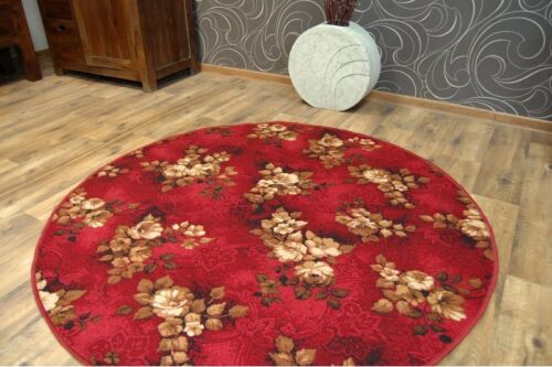 CHEAP /& Qualité Tapis Rond feltback wilstar Red Bedroom Rug toute taille