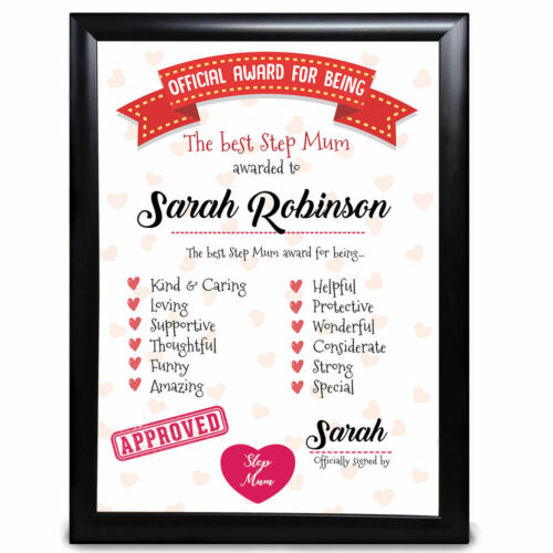 Details about   Personalised Birthday Gifts Nephew Card Framed Keepsake Thank You Best Award 