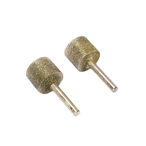 1/" Diamond Grinding Head Mounted Point Burrs Bit Rotary Tool 1//4/" Shank 60# 2Pcs