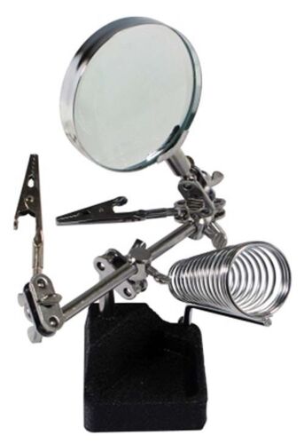 Helping Hands Magnifier with Ball joints on all Angles and Solder Stand