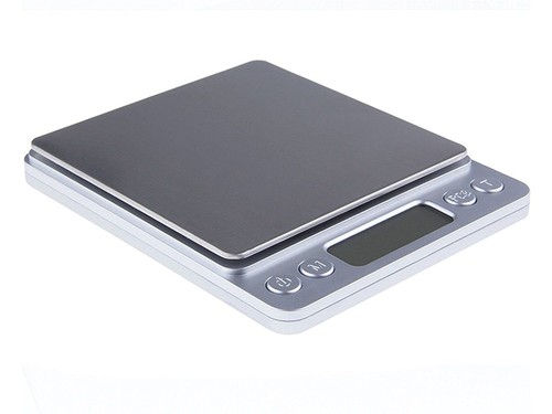 SILVER POCKET SCALE CON DISPLAY LCD DIGITALE ELETTRONICO PESATURA Gioielli Erbe