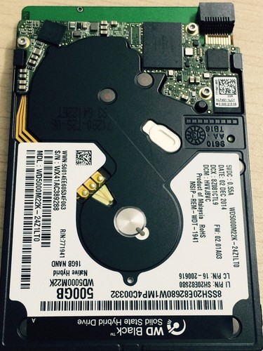 SFF-8784 UltraSlim SATA3 500GB HDD WD5000MPCK to SATA 22pin Adapter Card