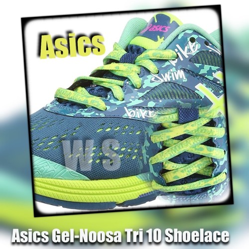 Asics Gel Noosa Tri 10 shoelaces laces made in taiwan