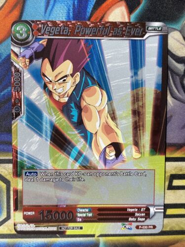 Vegeta Powerful As Ever P-030 PR FOIL Dragon Ball Super Card Game TCG