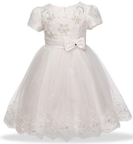 Chelsea Baby Flower Girl Formal Dress Christening Birthday Bridesmaid Gown 0-4Y