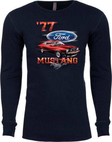 Buy Cool Shirts Ford T-shirt 1977 Mustang Long Sleeve Thermal 