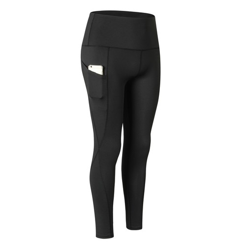 Womens Compression Tights Fitness Gym Yoga Pants Skinny with Pocket High Waist