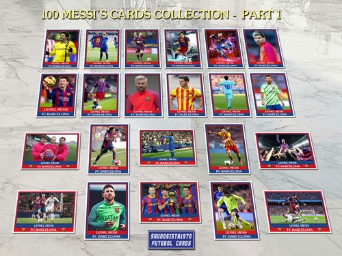 Soccer Cards Messi Lionel Collection 100 Cards Football Soccer N Panini Rookie Barcelona Sports Mem Cards Fan Shop