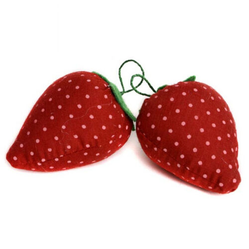 Cute Strawberry Style Pin Cushion Pillow Needles Holder Sewing Craft Kit  ``JK7T