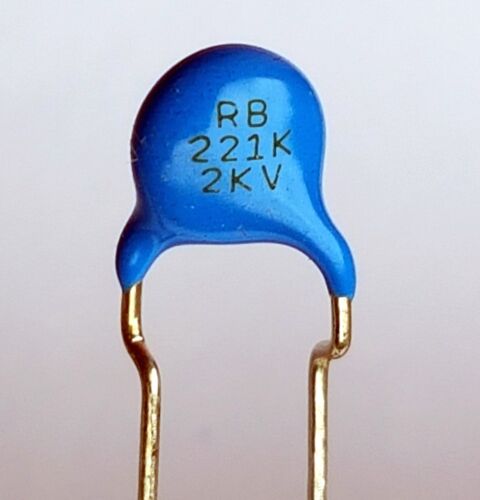 220pF 2KV high voltage ceramic capacitor –ref:747 4x pieces 221K