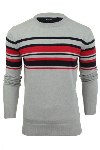 Jersey De Cuello Redondo para Hombre Por Brave Soul detalle a rayas con