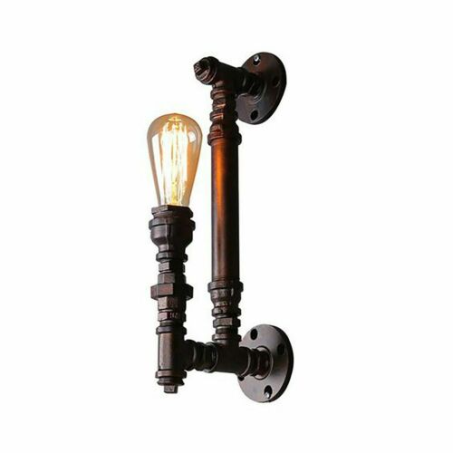 Vintage Modern Industrial Steampunk Retro WaterPipe Wall Light Lamp Loft Fixture