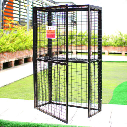 Collapsible Gas Cylinder Bottle Storage Galvanized Steel Mesh Cage Security Unit