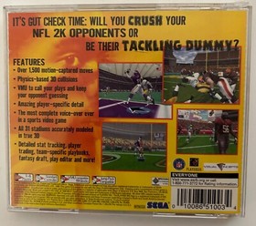 NFL 2K (Sega Dreamcast, 1999)-CIB-See description