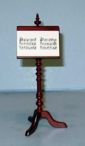 MAHOGNY MUSIC STAND DOLL HOUSE FURNITURE MINIATURES