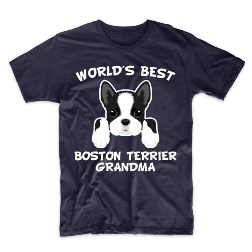 Boston Terrier Grandma Shirt World/'s Best Boston Terrier Grandma Dog Granddog