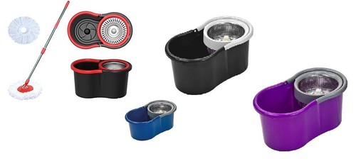 360 ° Girevole Spin rotante in microfibra Mocio Secchio Pulizia del sistema Set SPIN MOP