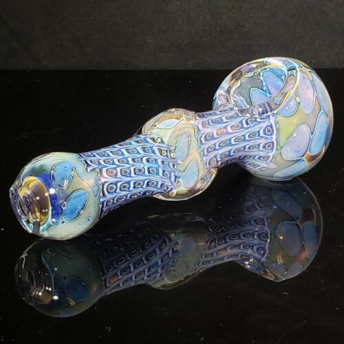 5" THE ALIEN Smoking Glass Pipe Heavy Collectible Tobacco 3 Sided 