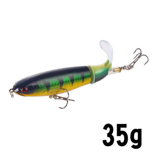 8 Colors Whopper Plopper Topwater Floating Fishing Lures Rotating Tail for Bass 