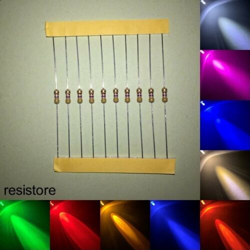 5mm LED tondo molto luminoso diodo Resistore 5 mm IT