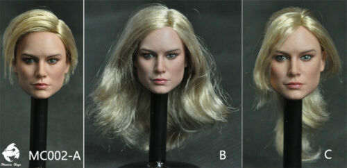 Mancotoys 1/6 Captain Marvel Head Carved Brie Larson Short Hair Fit 12" Figure